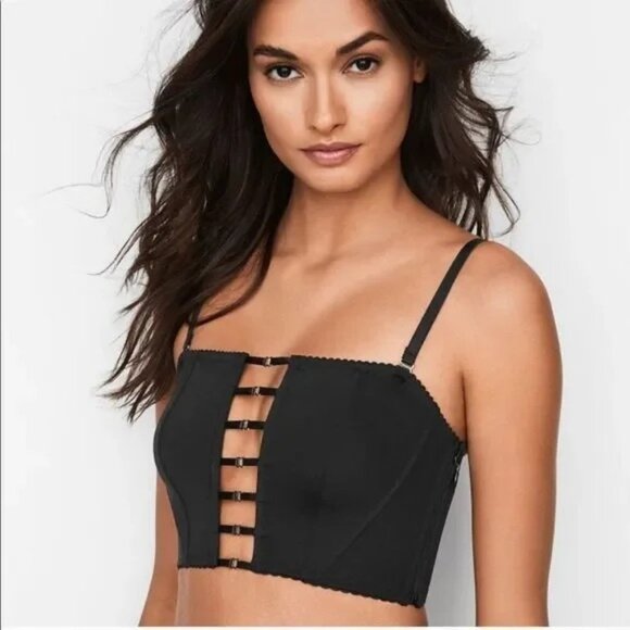 Victorias Secret Black Strapless Corset Bustier - Picture 1 of 7